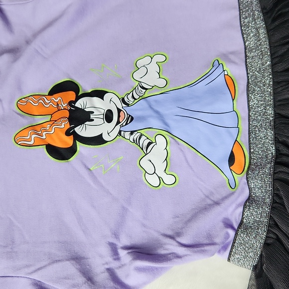 Disney, Halloween, Flowy, Frankenstein Minnie Mouse with Minnie Ear's Hoodie - Picture 4 of 6